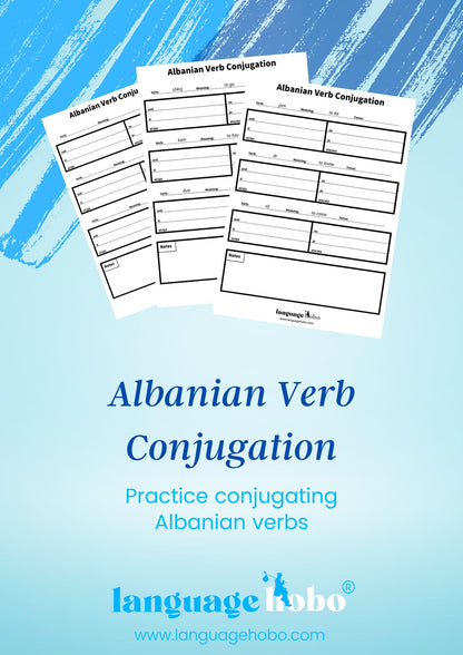 Albanian Verb Conjugation Practice [PDF Download]