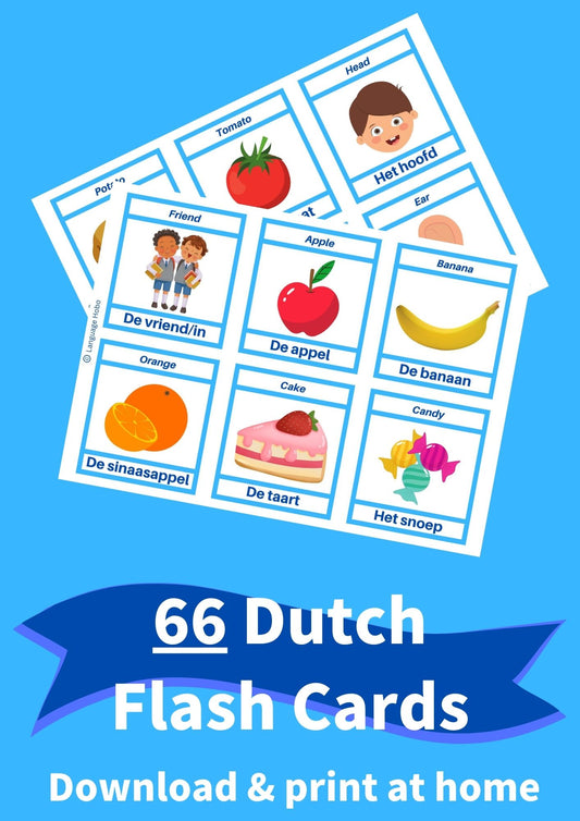 Printable DUTCH Flashcards [PDF Download]