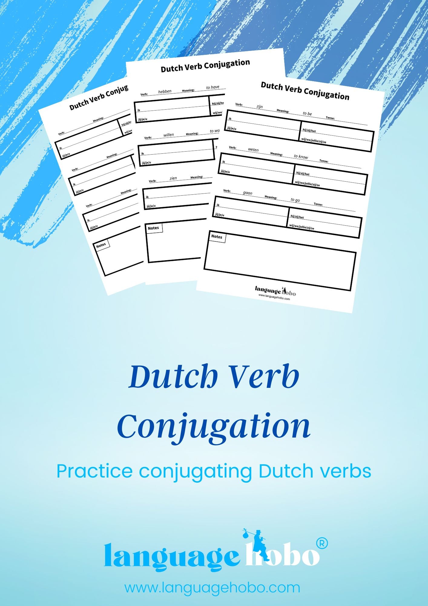 Dutch Verb Conjugation Practice: [PDF Download]