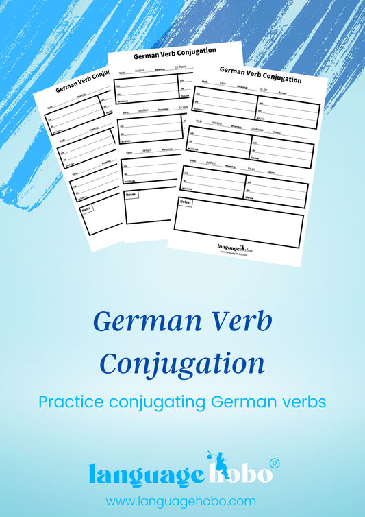 German Verb Conjugation Practice [PDF Download]