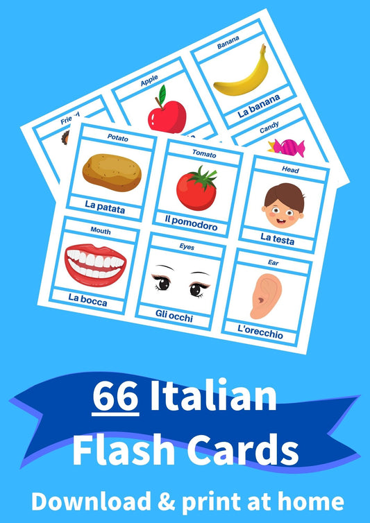 Printable ITALIAN Flashcards [PDF Download]