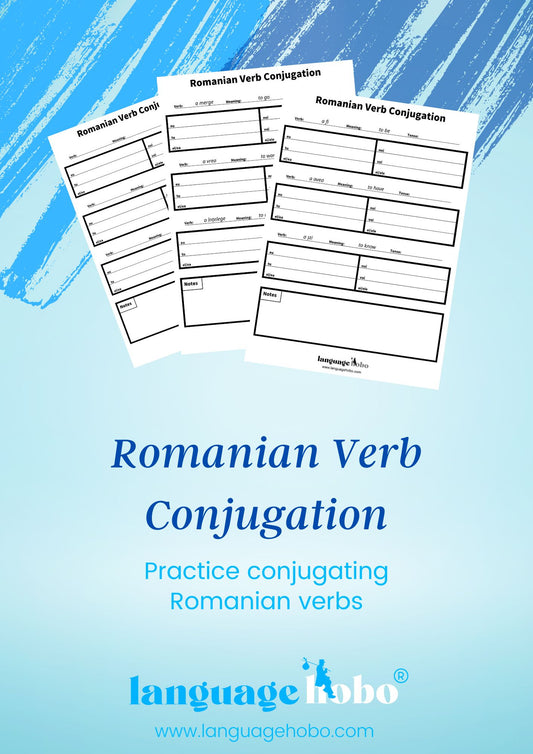 Romanian Verb Conjugation Practice [PDF Download]