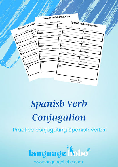 Spanish Verb Conjugation Practice [PDF Download]