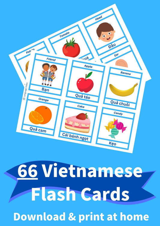 Printable VIETNAMESE Flashcards [PDF Download]