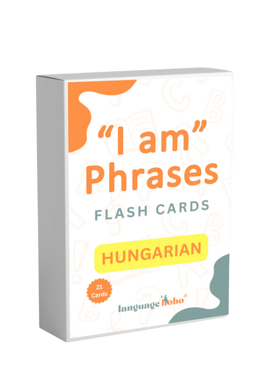 "I am" Phrases - Flash Cards: Hungarian