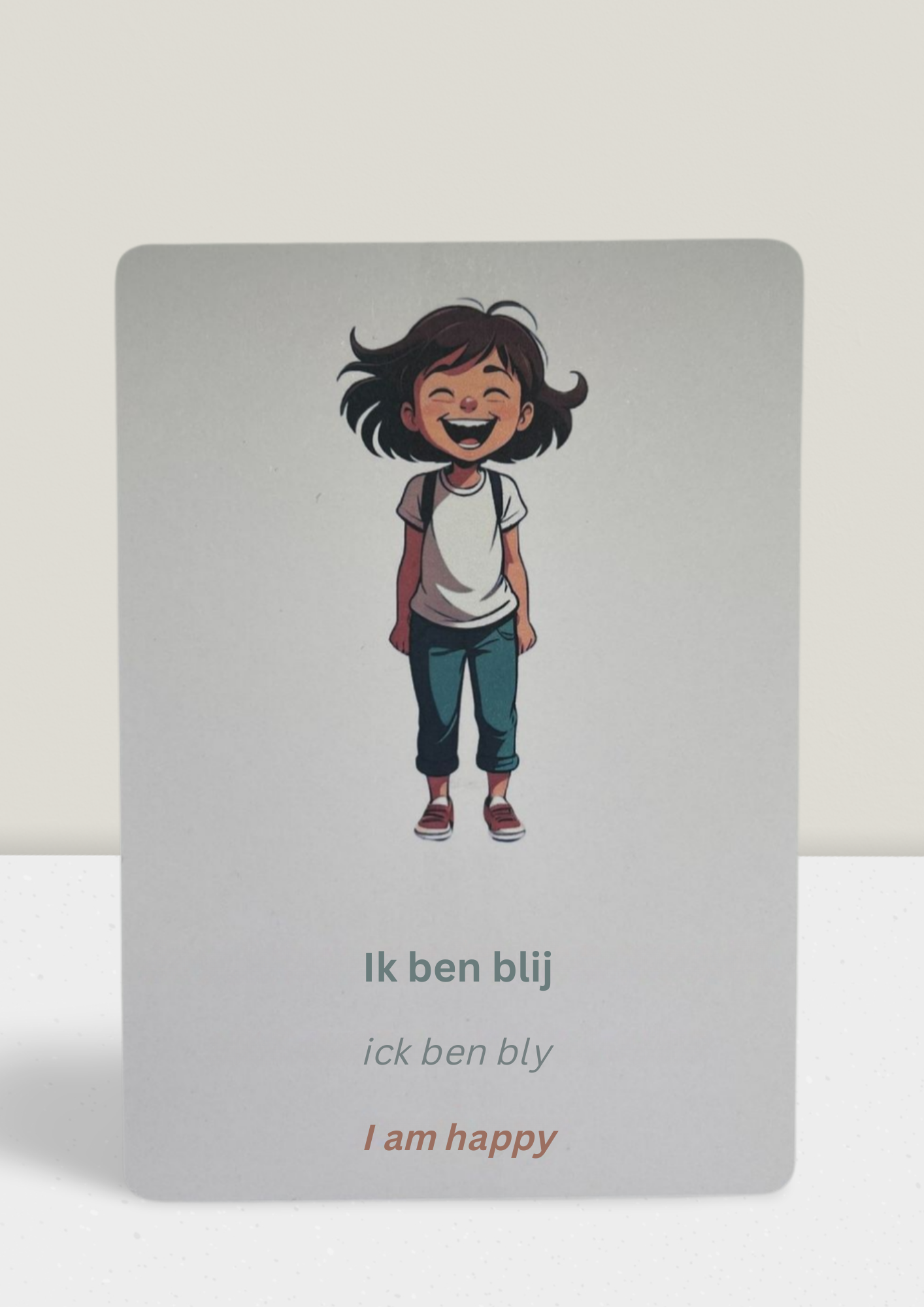 "I am" Phrases - Flash Cards: Dutch